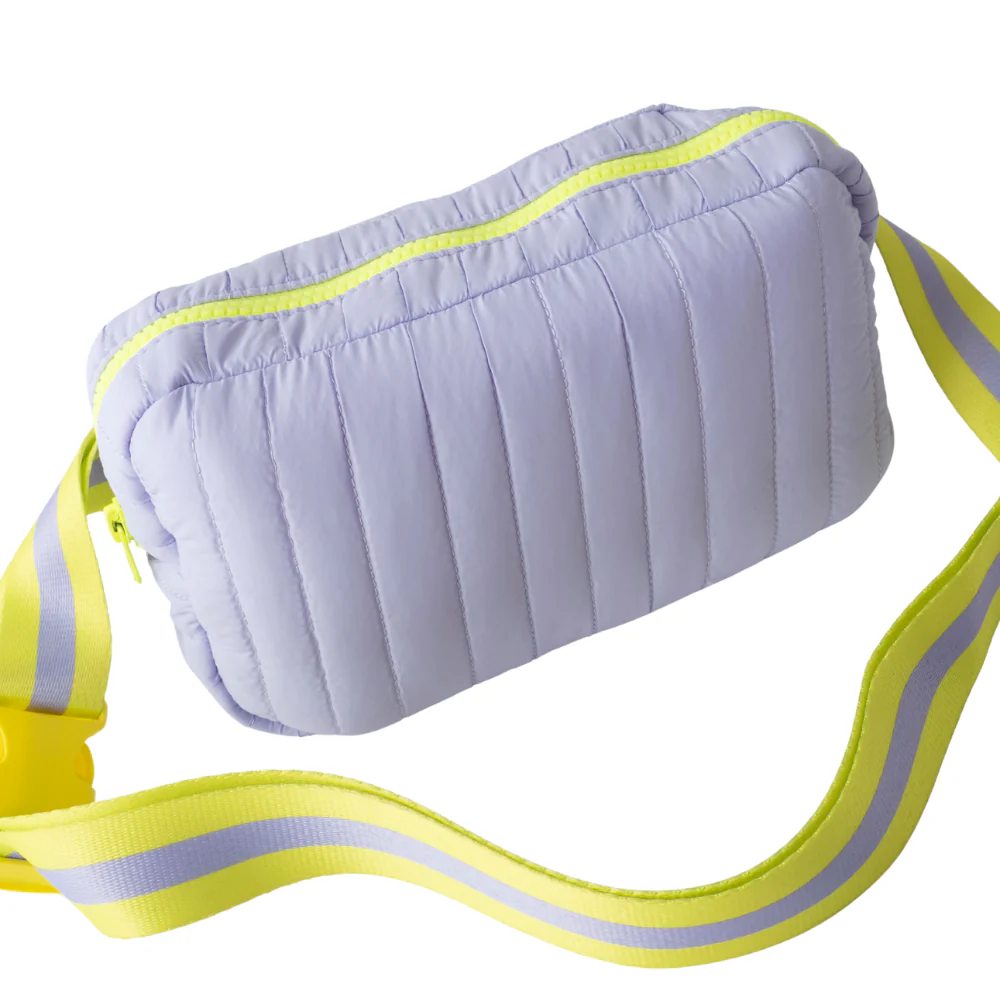 Vivid Collection Quilted Bum Bag - PURPLE - Image 2