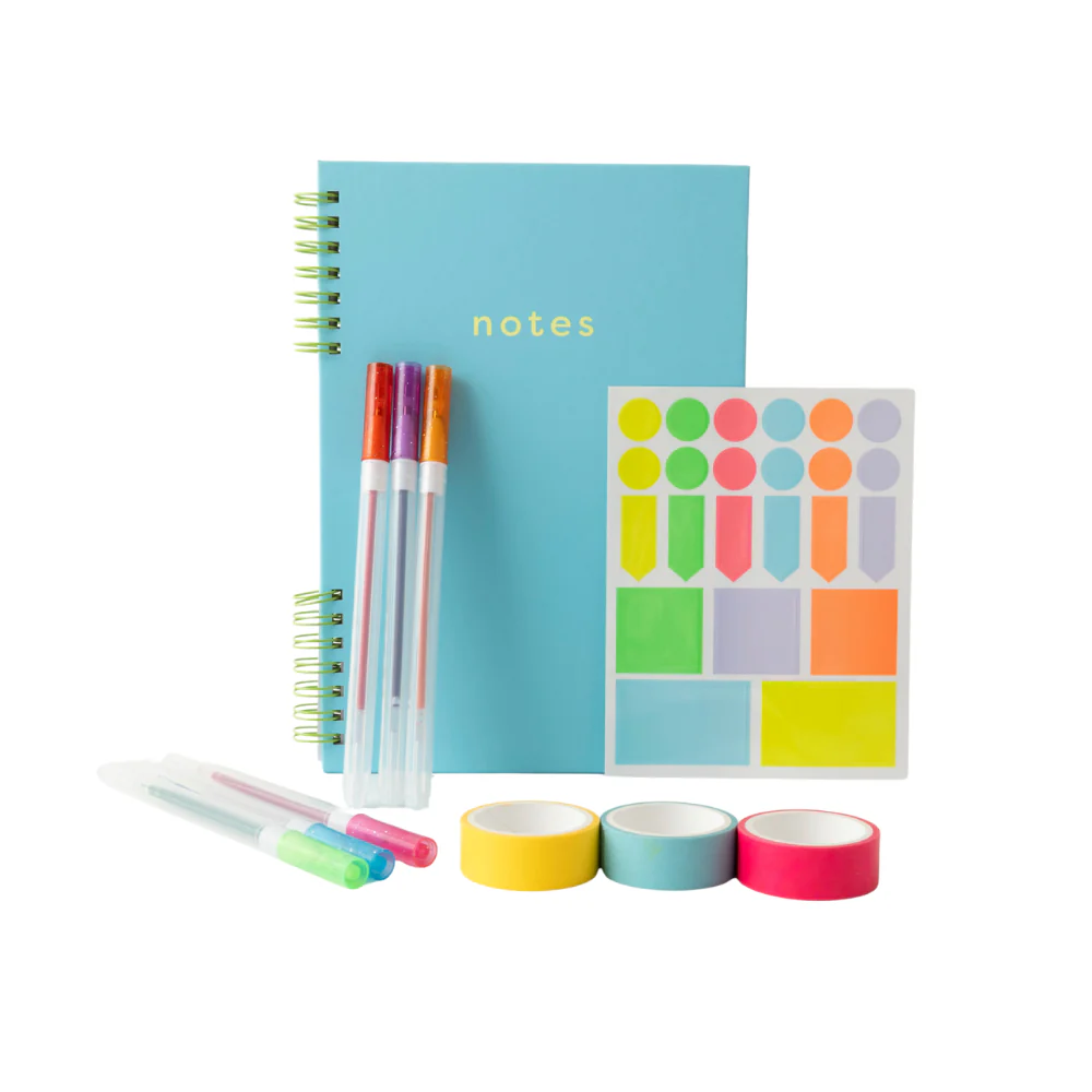 Vivid Collection Stationery Set - YELLOW/BLUE